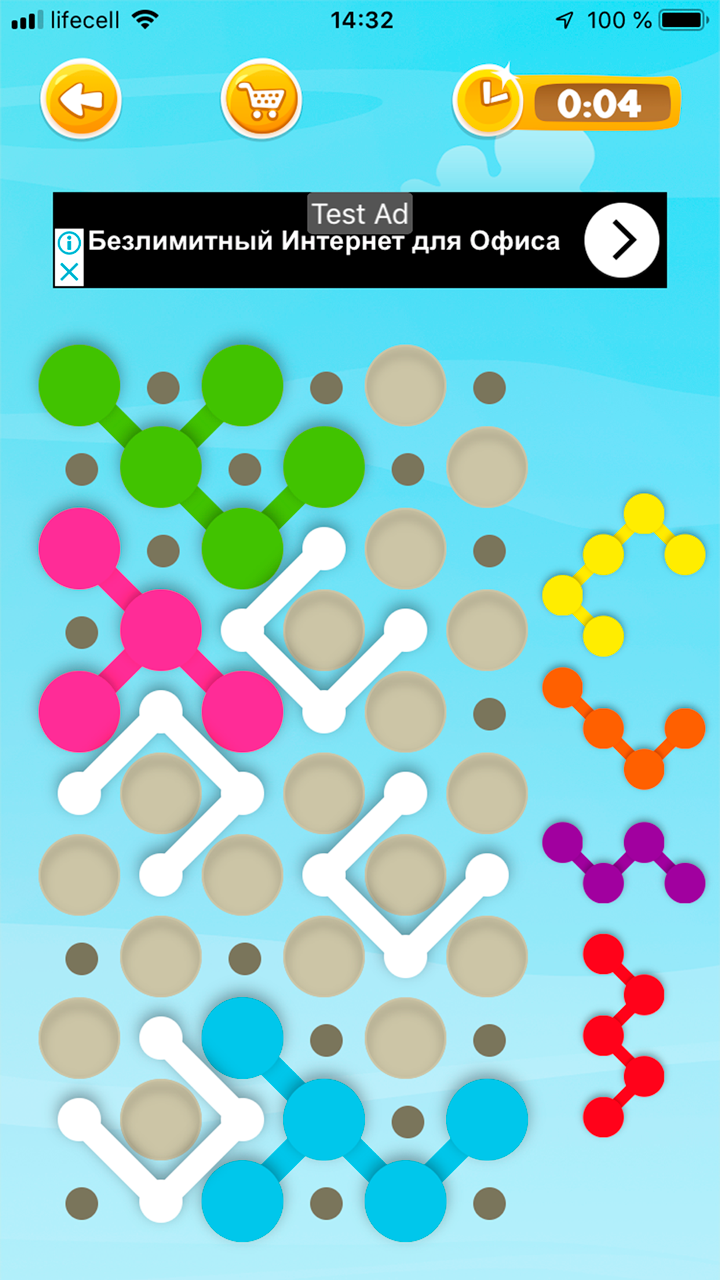 IQ Blocks logic puzzle gameplay screen