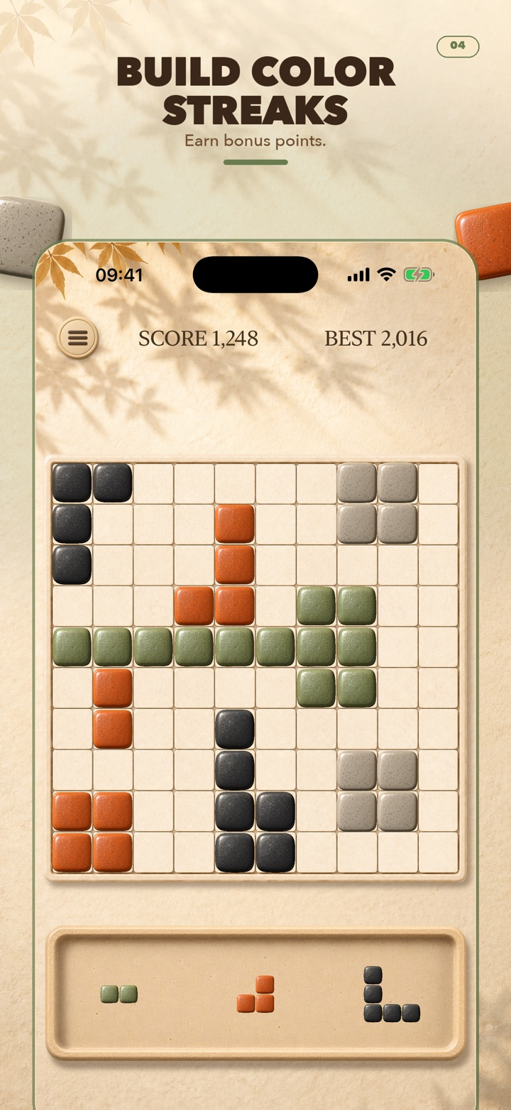 Stone Mosaic color streak bonus